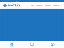 Tablet Screenshot of matriximaging.com